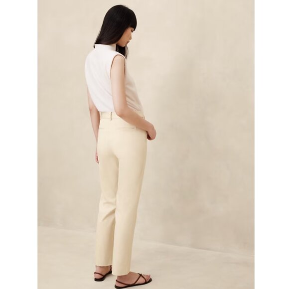 Banana Republic Sloan Pant - Red Textured - 10 - Excellent Pre-owned - Picture 6 of 9